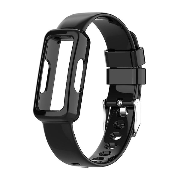 Til Fitbit Inspire 3 Tpu integreret urbånd Black