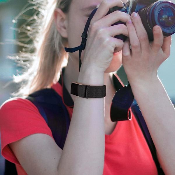 Elastisk stropp kompatibel med Fitbit Charge 3/4 - Justerbart elastisk erstatningsarmbånd