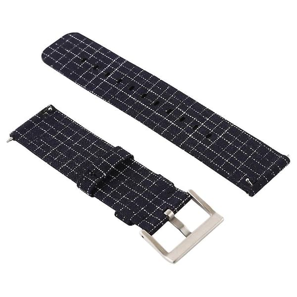 Yksinkertainen watch Fitbit Versalle / Versa 2:lle Black Silver
