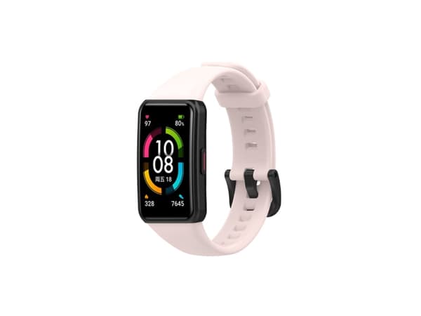 Glat silikone rem til Huawei Strap 6 - Pink