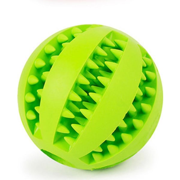 Koiran kumipallo interaktiiviset lelut superelastiset koiran pureskelulelut hampaiden puhdistusvälipalat lemmikkieläintarvikkeet Green L   Diameter 7CM
