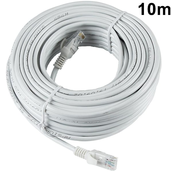 Utendørs Ethernet-kabel, Cat5 utendørs Ethernet-kabel, 10 m, lysegrå