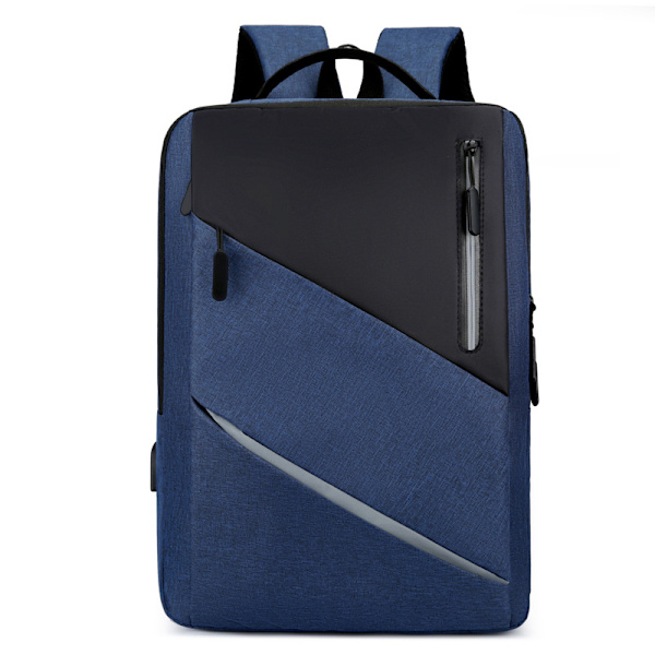 Laptopveske med USB-lading, blå