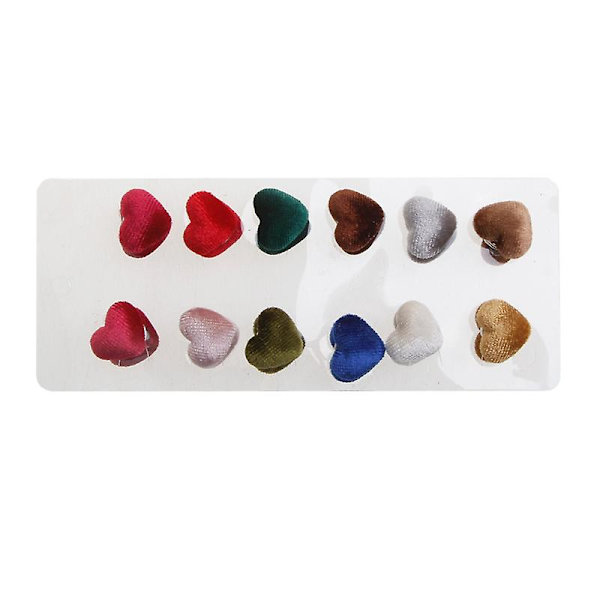 Magnetisk skjerf Brosje Magnetisk knapp Brosje Perle Pin Brosje Dame 12 stykker B