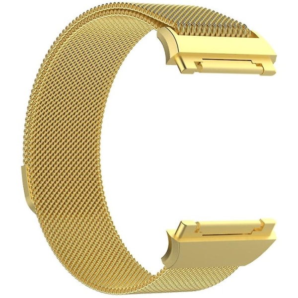 For Fitbit Ionic Milanese klokkebånd, stor størrelse: 24x2,2 cm Golden