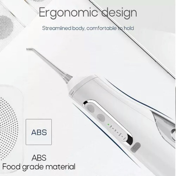 Oral Irrigator Bärbar USB Dental Vattenstråle 310Ml Svart