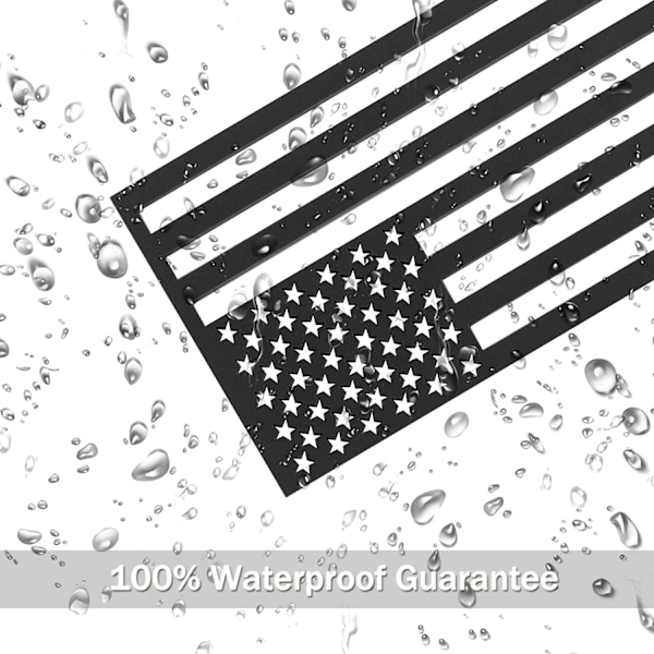 3D Amerikanlippu-embleemi tarra leikattu, paksuus 0,15 u201D, akryyli