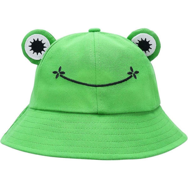 Frog Hat Hink Solhatt För Kvinnor Frog Hinkhatt Sommar Utomhus Hopfällbar Andningsbar Bucket Hat För Kvinnor green