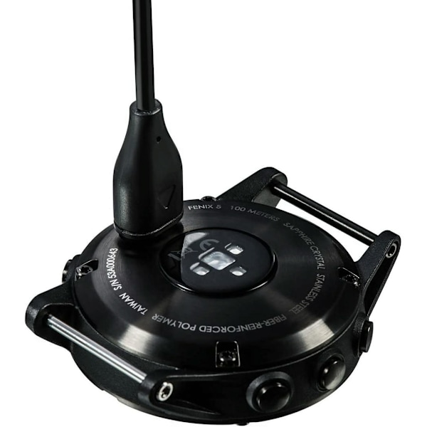 Lader for Garmin Approach S10 S12 S40 S42 S60 S62 S70, erstatningsladekabel plus en laderportbeskytter grå