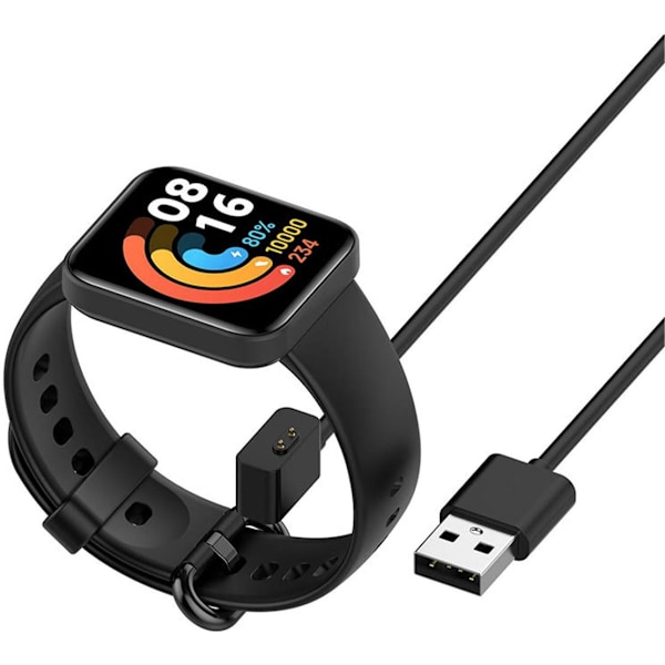 Oplader til Xiaomi Redmi Watch 3/Redmi Watch 2 Lite/Smart Band Pro/Mi Band 7 Pro Sort