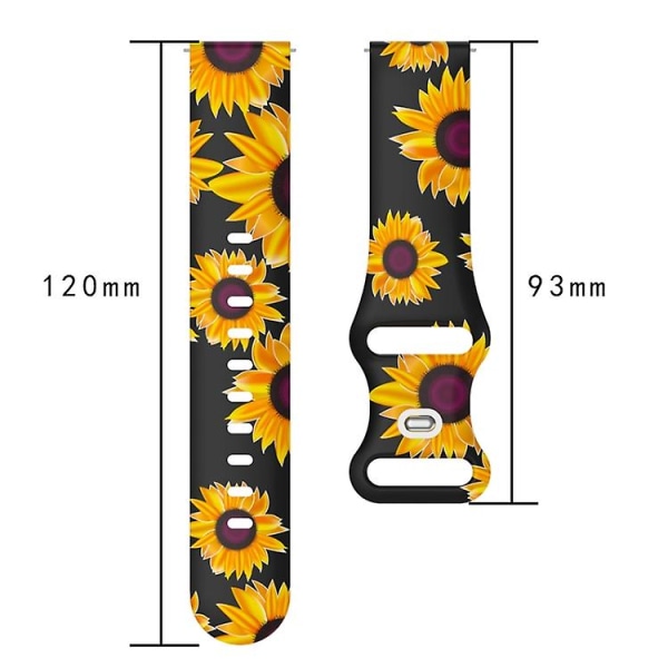 For Fitbit Versa Printing Butterfly Buckle Silicone Watch Band Colorful Butterflies