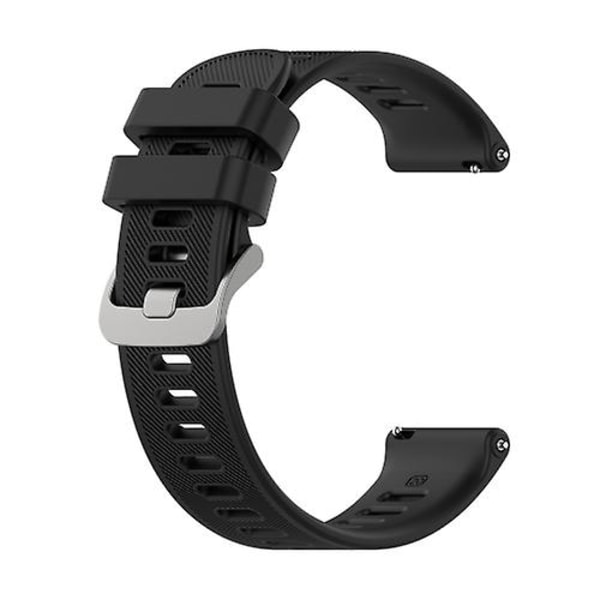 Til Garmin Forerunner 158 / 55 Twill silikone urrem Black
