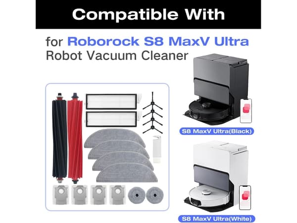 Roborock S8 Maxv Ultra 19 Dele Tilbehør