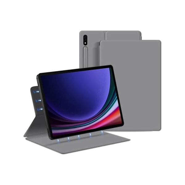 Magneettinen kirjakansi S-Pen-pidikkeellä Samsung Galaxy Tab S9 Plus 12.4 Harmaa