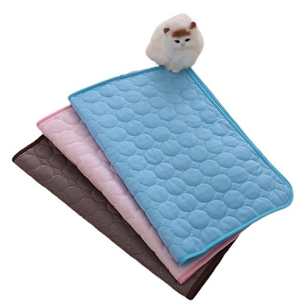 Dog Ice Silk Mat Summer Pet Mat Sleeping Mat Cooling Lce Mat Cat Dog Sofa Pad Cold Nest Pad XL