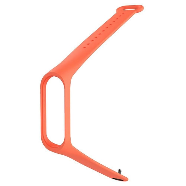 Silikone Rem Til Xiaomi Mi 3 4 Armbånd Sports Smartwatch Blød Håndled Udskiftning orange