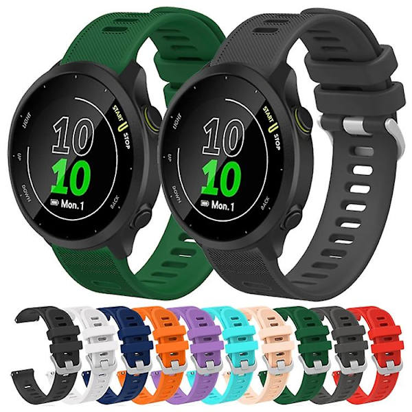För Garmin Venu 20mm Silikon Twill watch Red