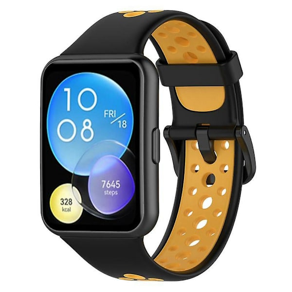 Dual Color Watch Silicone Rem til Huawei Watch Fit 2/Watch Fit 2 Active Style D