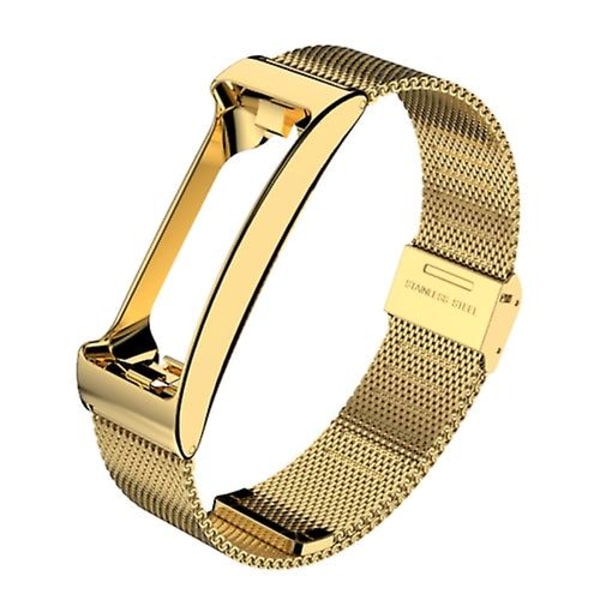 Til Fitbit Inspire Hr Mijobs Milan Buckle rustfrit stål urbånd Gold