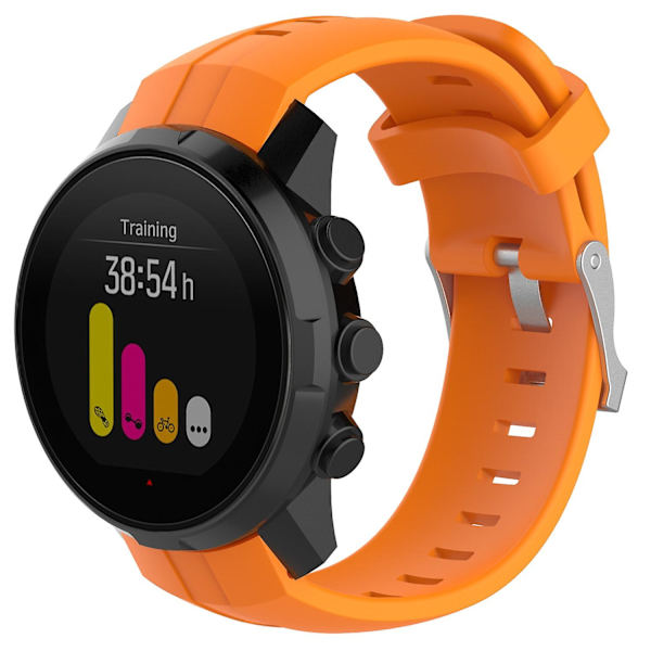 Silikone urrem til Suunto Spartan Sport med fjederstænger og værktøj Orange Style E Other Phone Models