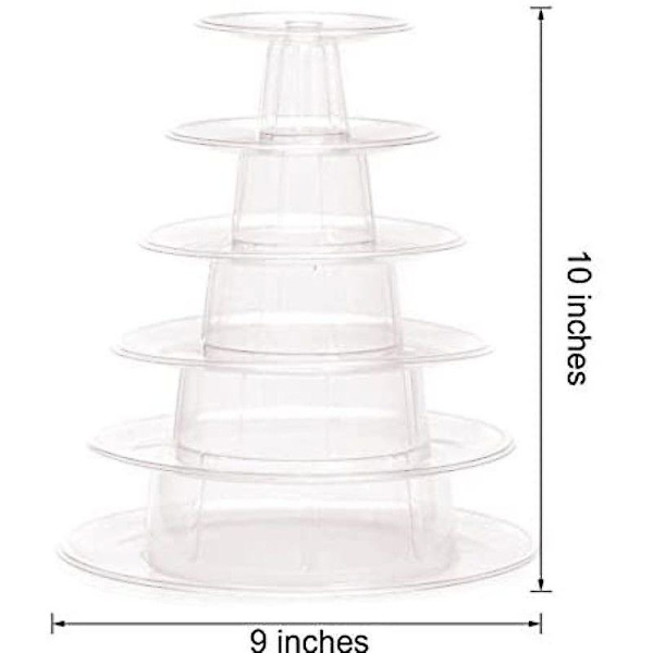 Tårta Stativ Macaron Torn 6 Tier Cupcake Stativ Bröllop