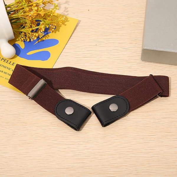 3 stk. uten spenne stretchbelte - Justerbart unisex elastisk belte for