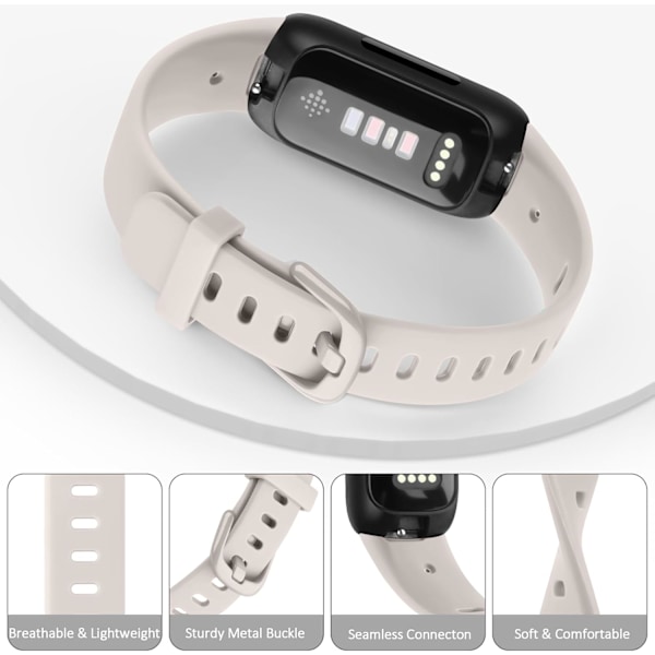 Bløde udskiftningsremme til Fitbit Inspire 3 Fitness Tracker