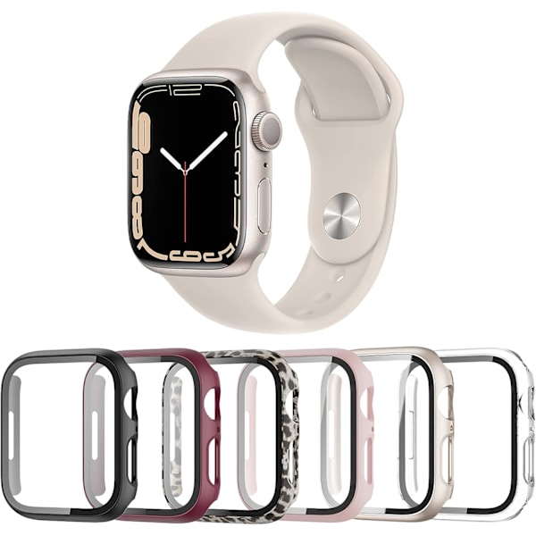 6-pack skal för Apple Watch Series 3/2/1 42mm skärmskydd E
