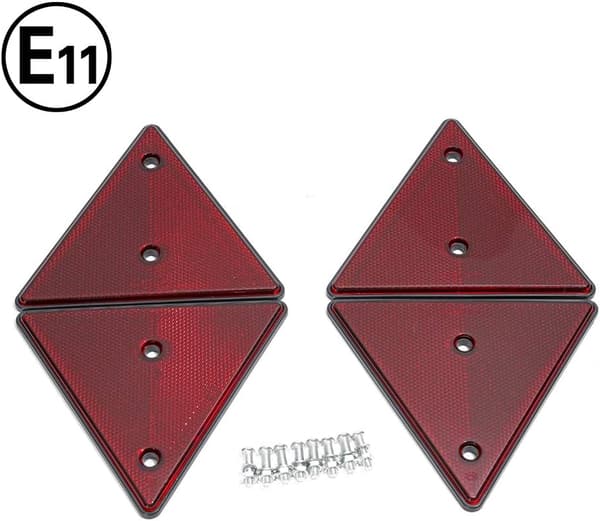 Reflekterande Triangelreflektorer (4-pack) för Grindsstolpar