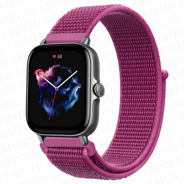 20 mm 22 mm watch för Amazfit Gts/2/2e/4/3/mini Gtr 4/2/3/ pro 47 mm Stratos 3 nylon Pulseira Correa Amazfit bipsband Dragon Fruit 41 20mm
