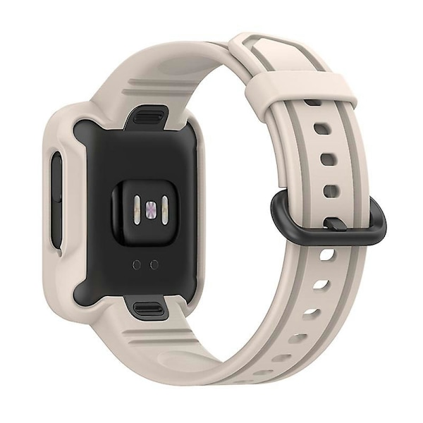 For Xiaomi Redmi Watch/redmi Watch 2/mi Watch Lite/mi Watch Lite 2 Smart Watch Strap Soft Silicone Wrist With Watch Case Beige