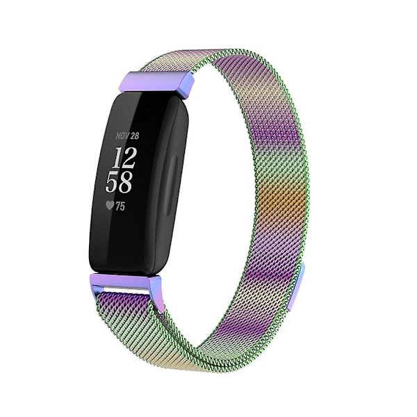 För Fitbit Inspire 2 Milanese Watch Band Colorful