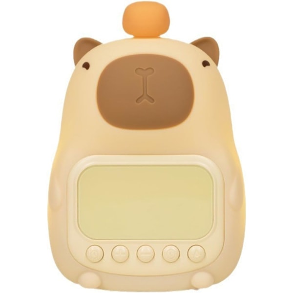 Vekkerklokke Capybaras Form Nattbelysning For Barneromsdekor