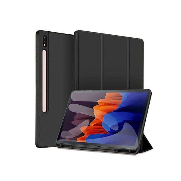 Etui til Samsung Galaxy Tab S9 Plus 12.4 Magnetisk Suge Anti-fall Svart