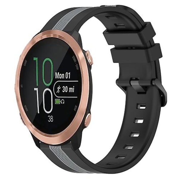 Garmin Forerunner 645 Music 20 mm pystysuuntainen, kaksivärinen watch Black-Grey