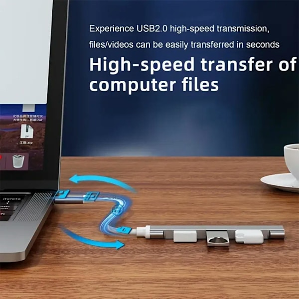 USB C HUB USB 3.0 HUB Type C 4 Portin monitoimijakaja-adapteri OTG Macbook HUB Pro 13 15 Air Mi Pro HUAWEI-tietokoneen lisävarusteisiin Type-C Sliver