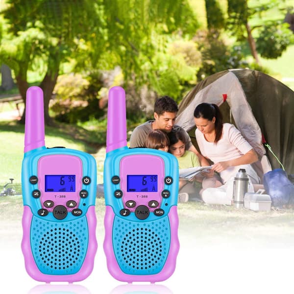 Walkie Talkies Radioer for Gutter og Jenter Blå/Rosa