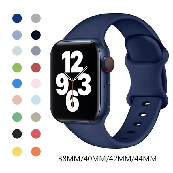 Ranneke Apple Watch -rannekkeille 40mm Ultra 49mm Sarja 8 SE 7 6 5 4 3 2 1 38mm 44mm 42mm 45mm 41mm, Naisten ja miesten urheilurannekkeet Apple Watchille