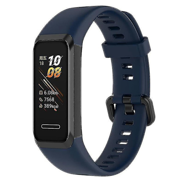 Utskiftbar justerbar silikonklokke til Huawei Watch 4 (ads-b29) Midnight Blue