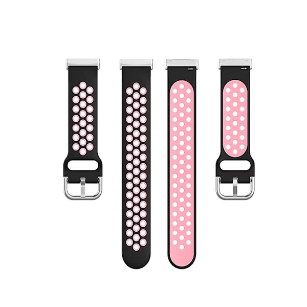 Fitbit Versa 4 / Sense 2 kaksiväriselle watch Black Pink
