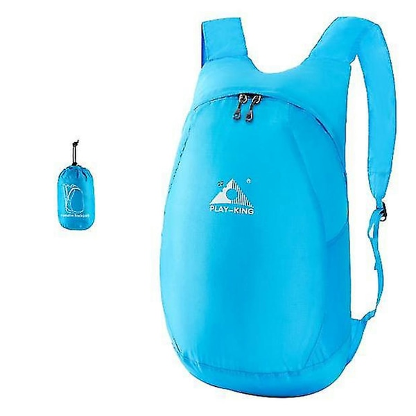 18l Ultralekea ulkoilureppu, vedenpitävä, taitettava reppu Shznv blue