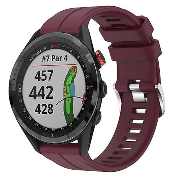 Garmin Approach S62 22 mm yksivärinen watch Burgundy