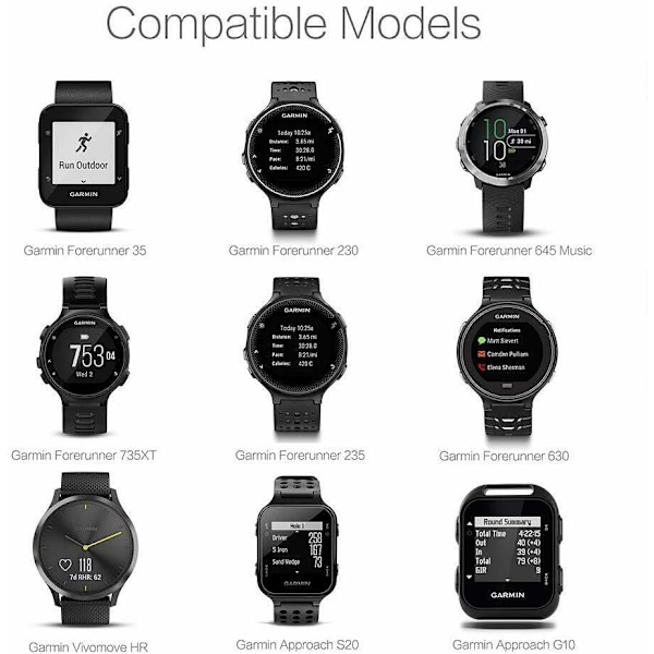 Latauskaapeli Garmin Forerunner 35 30 230 235 630 - USB-latausdatakaapeli