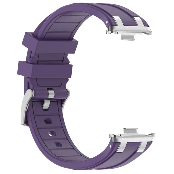 Stropp for Xiaomi Band 9 Pro/Band 8 Pro Solid Farge Silikonstropp (Lilla)