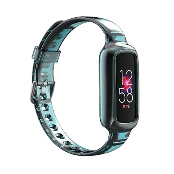 Til Fitbit Luxe Silikone integreret urrem Green