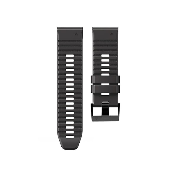 Rem til Garmin Fenix 7/7X/6/6X/5/5X 22Mm To-farvet silikoneurrem Sort Orange
