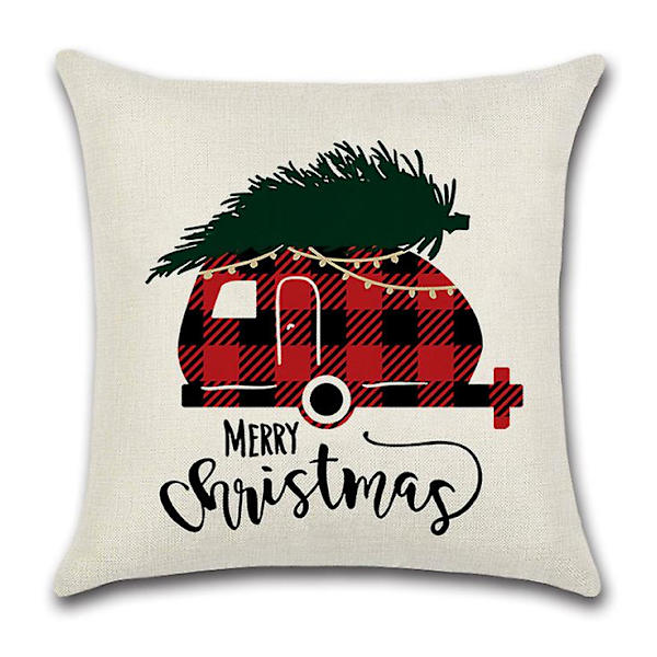 Chcristmas Dekoration Jul Kuddfodral Cover Soffa Kuddar