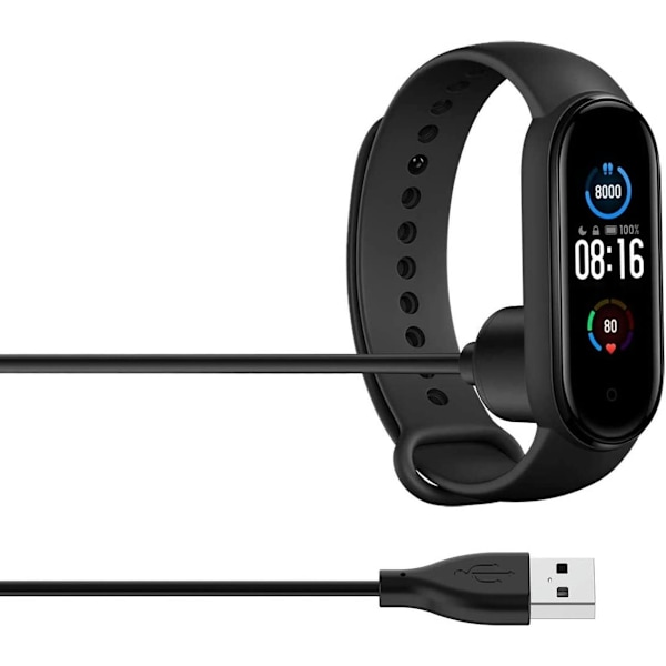 Lader for Xiaomi Mi Band 7 / Mi Band 6 / Mi Band 5 - 50cm USB-kabel