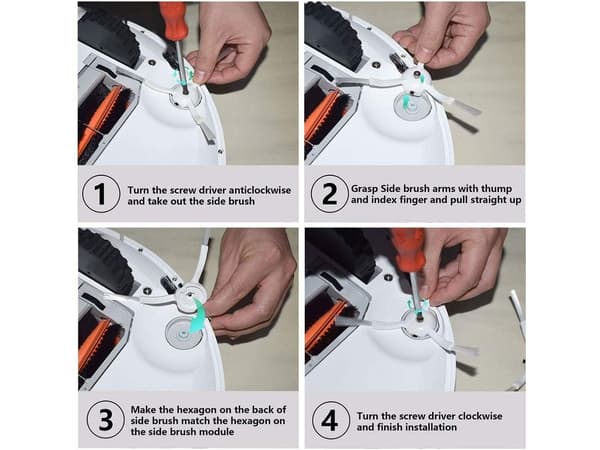 Kompatibel med Xiaomi Roborock S4, S5, S6, S50, S65 och E2, E3 tillbehör