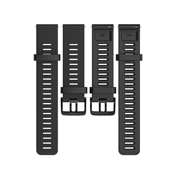 Til Polar Grit X Silicone Official Buckle Watch Band Black